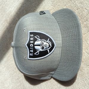 Heather Gray Raiders Fitted Cal